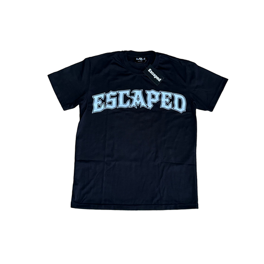 Front Image of Escaped Black/White Tee