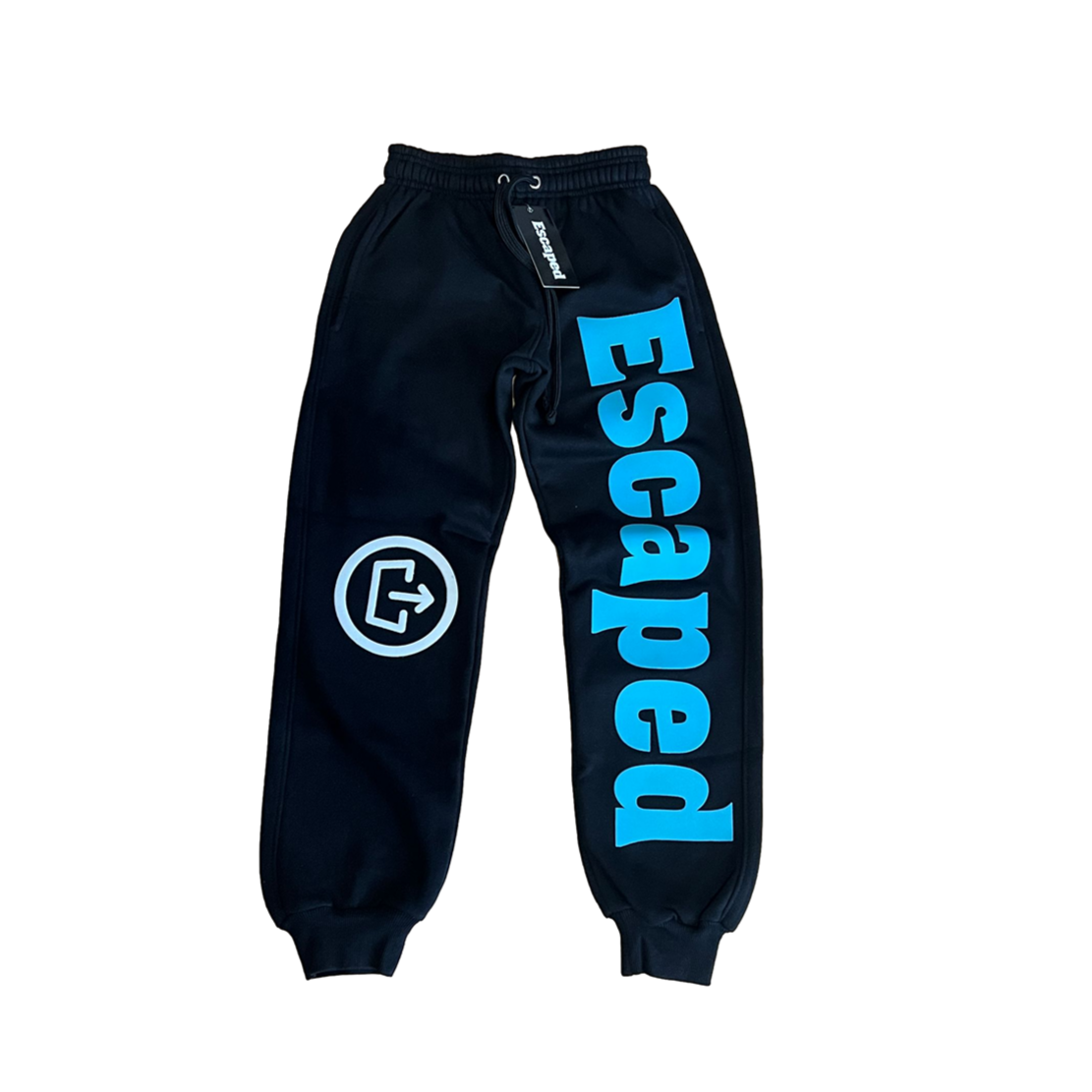Escaped Black & Cyan Sweatpants (3D Print)
