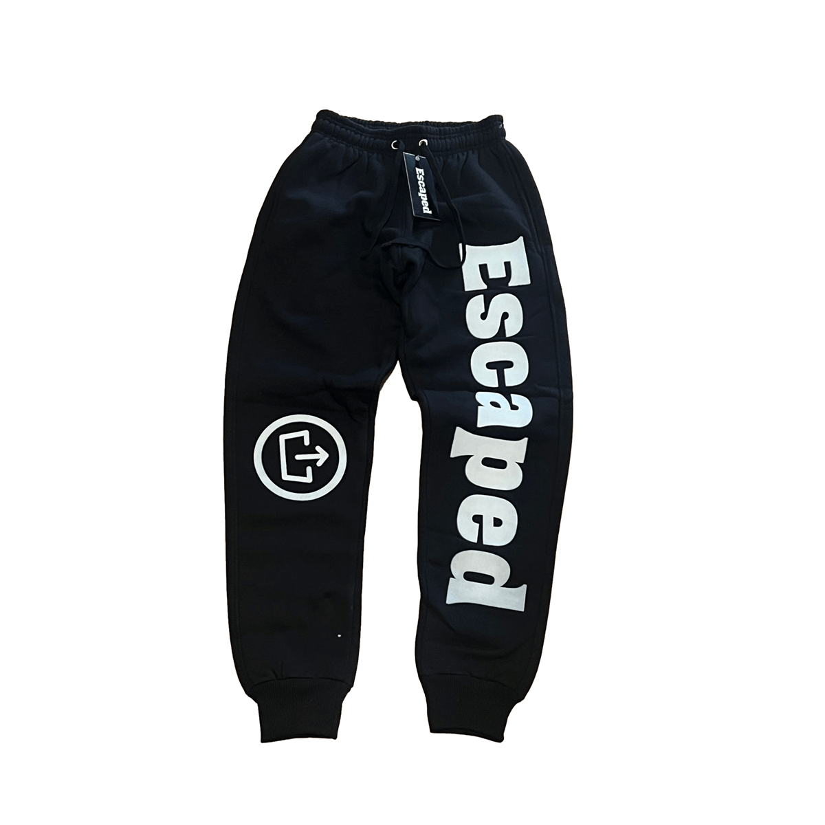 Escaped Black & White Sweatpants (3D Print)