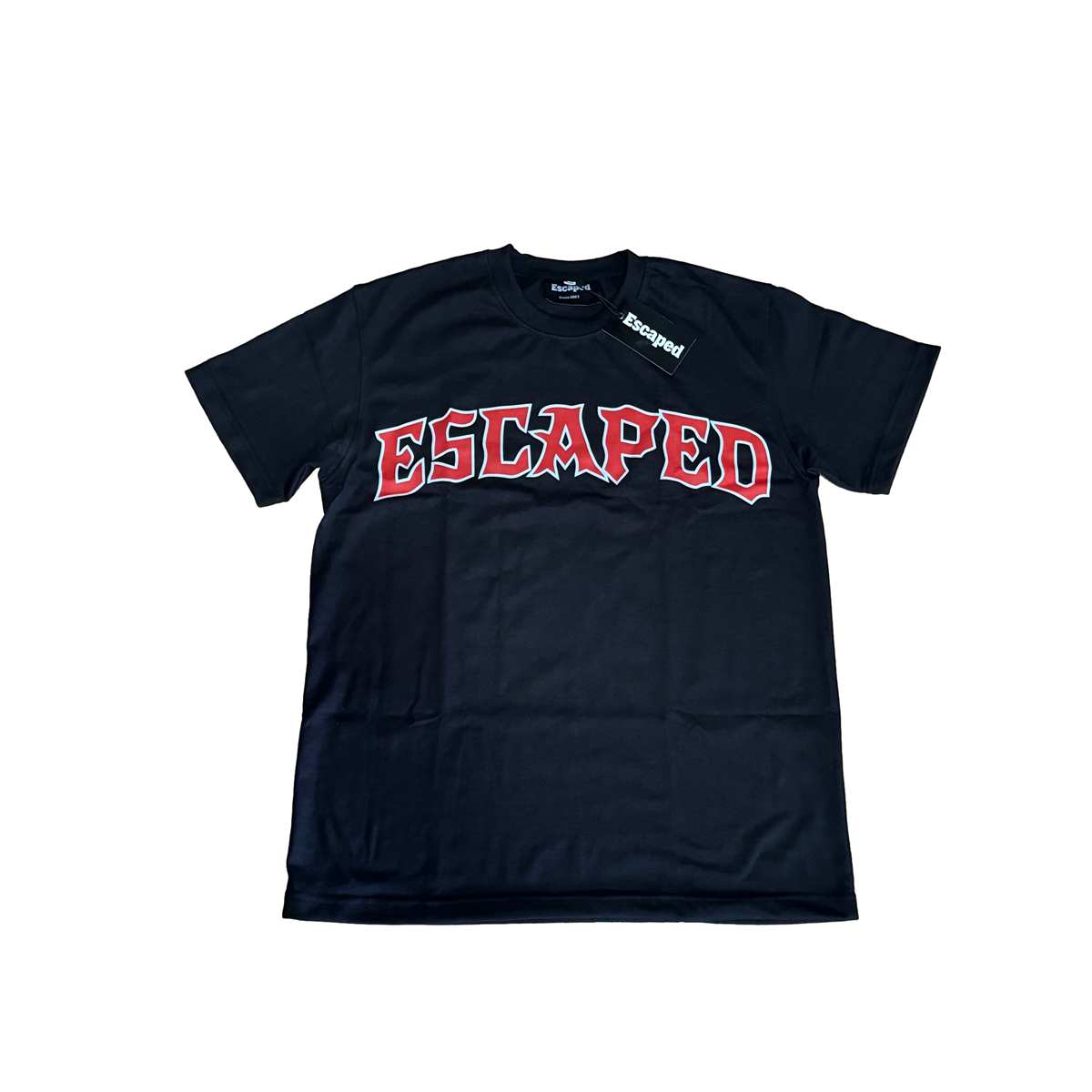 Black and Red Chase Your Dreams Escaped Tee