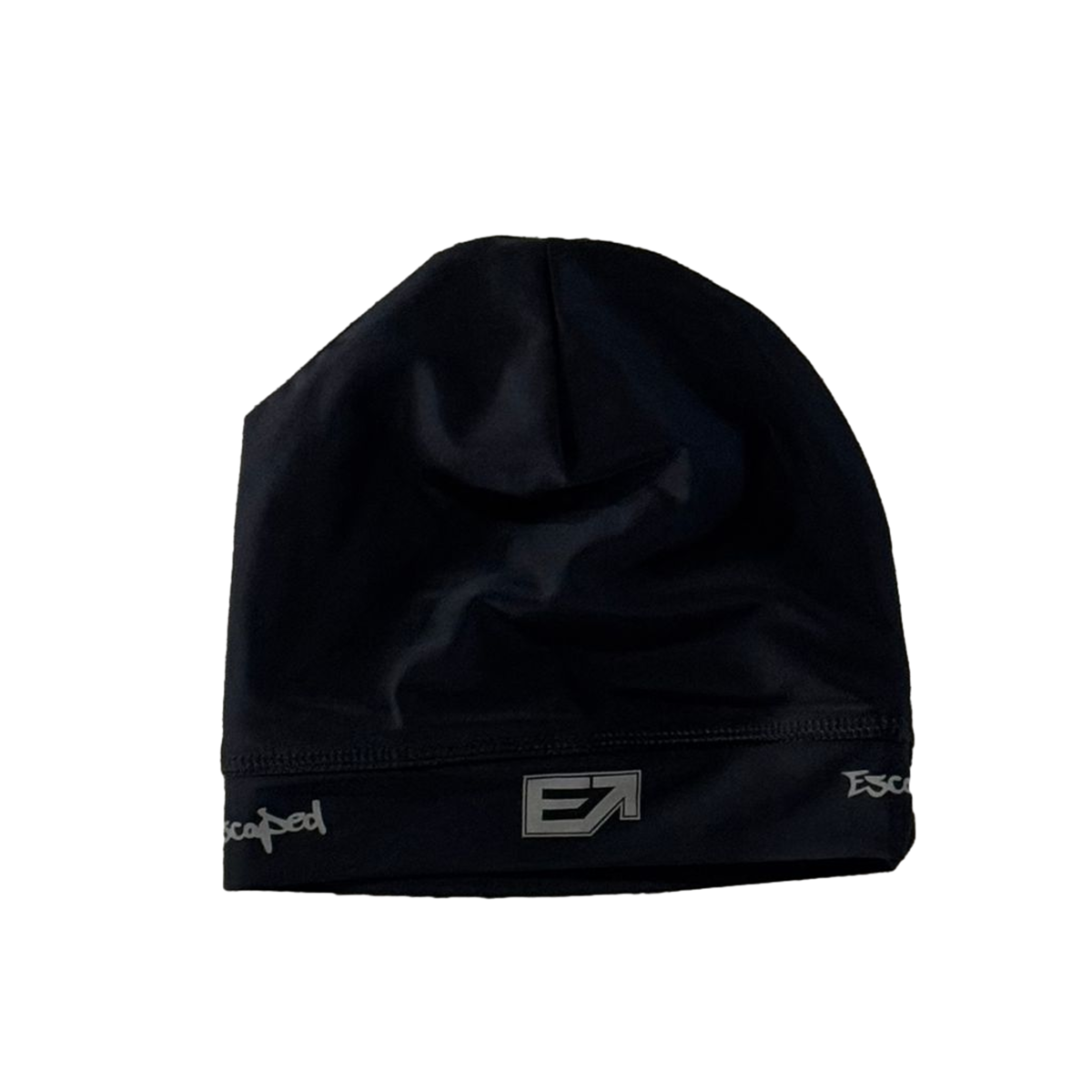 Escaped Gray on Black Reflective Skull Cap