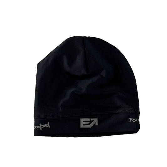 Escaped Gray on Black Reflective Skull Cap