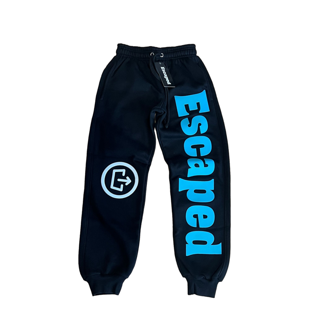 Black & Cyan Escaped Sweatpants (3D Print)