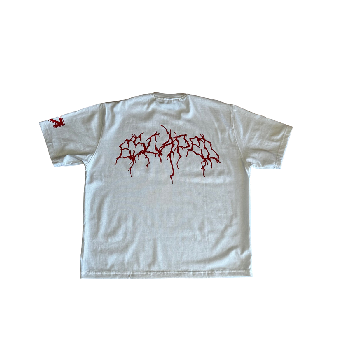 Red & White Scream Tee (Oversized Fit)